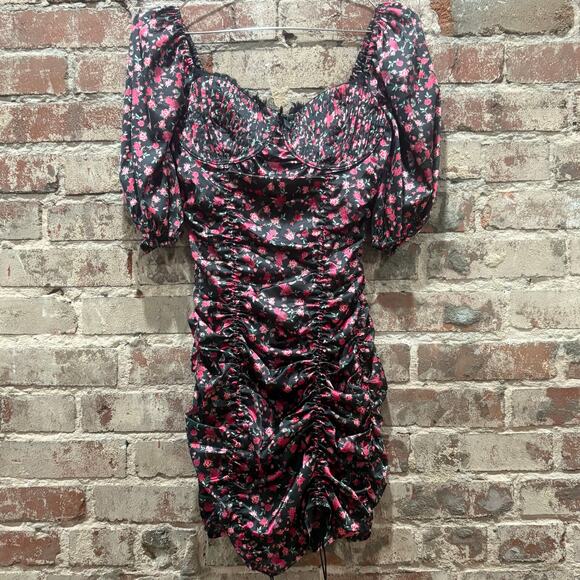For Love & Lemons Melrose Floral Mini Dress Size Small - Picture 9 of 13